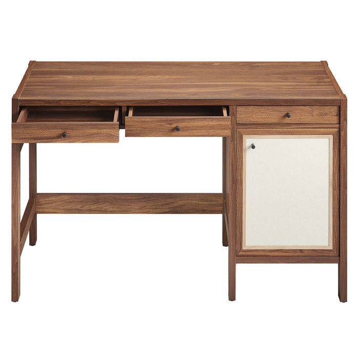 Capri 49" Wood Grain Office Desk by Modway