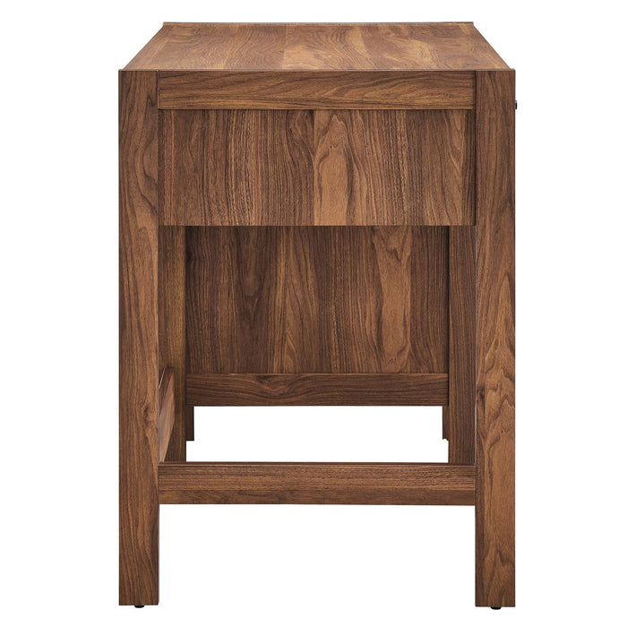 Capri 49" Wood Grain Office Desk by Modway