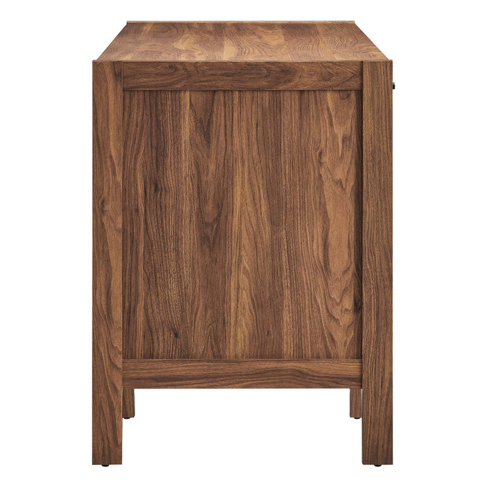 Capri 58" Wood Grain Office Desk by Modway