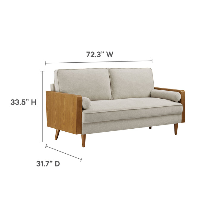 Lyra 47" Fabric Upholstered Bench by Modway