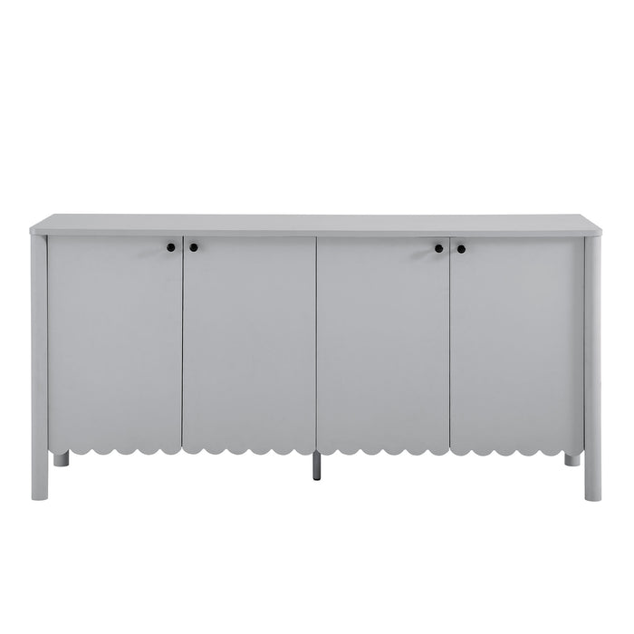 Emmeline 66" 4-Door Scalloped Sideboard Cabinet by Modway