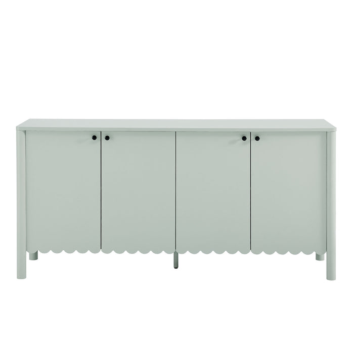 Emmeline 66" 4-Door Scalloped Sideboard Cabinet by Modway
