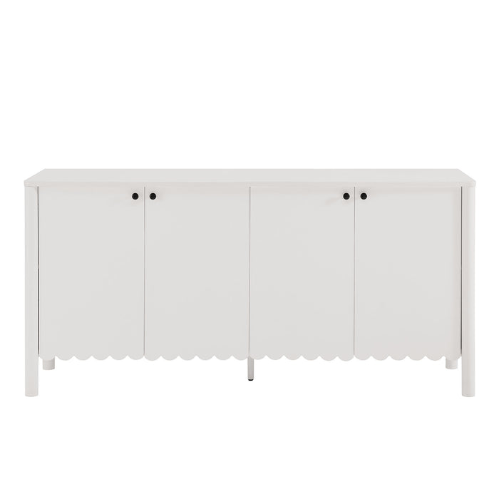 Emmeline 66" 4-Door Scalloped Sideboard Cabinet by Modway