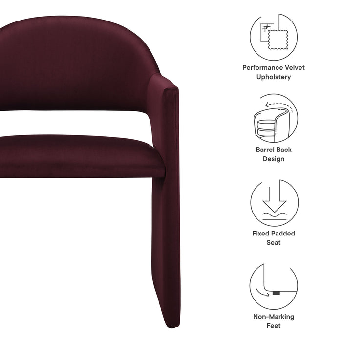 Talia Upholstered Fabric Dining Armchair by Modway
