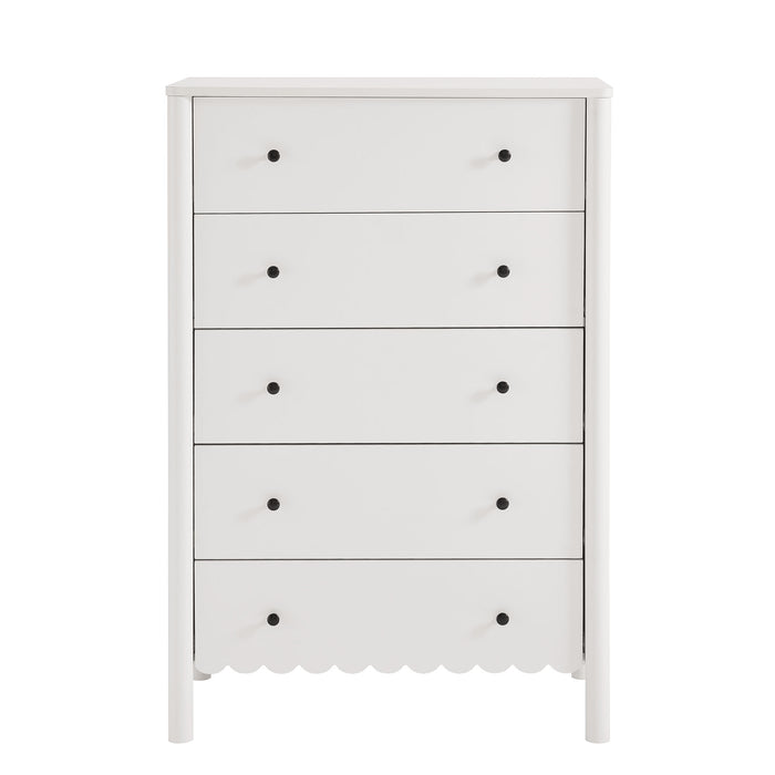 Emmeline Scalloped 5-Drawer Chest by Modway