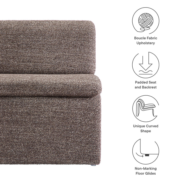 Kellan Heathered Weave Fabric Loveseat by Modway