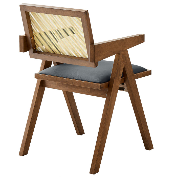 Wellspring Outdoor Patio Teak and Rope Counter Stool by Modway