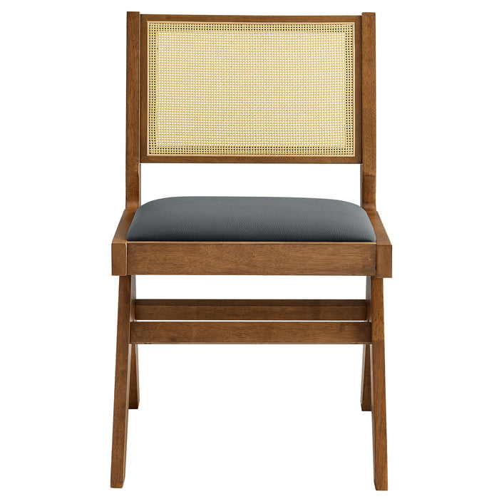 Aeris Stackable Outdoor Patio Aluminum Dining Armchair Set of 2 by Modway