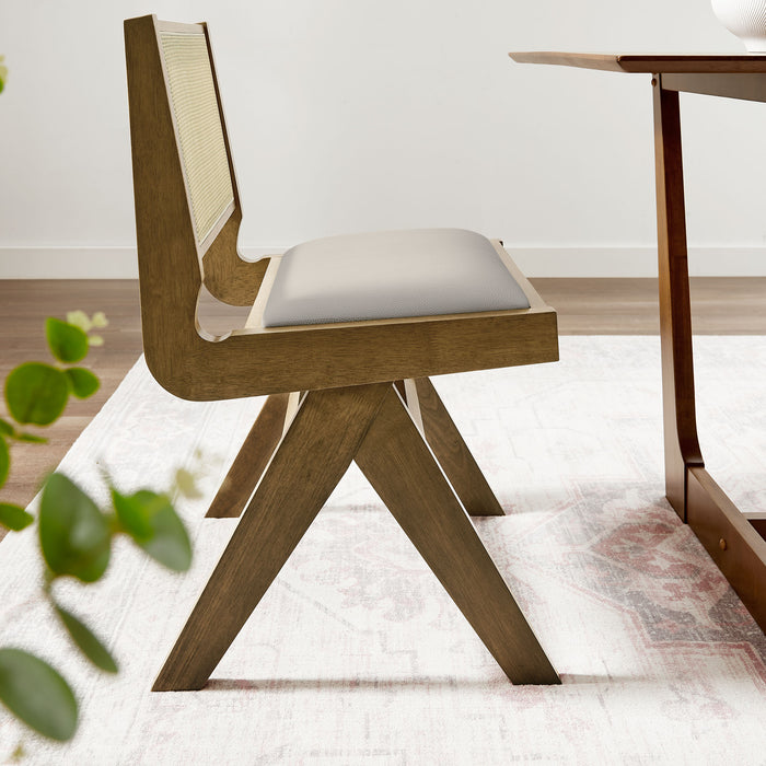 Aeris Stackable Outdoor Patio Aluminum Dining Armchair Set of 2 by Modway