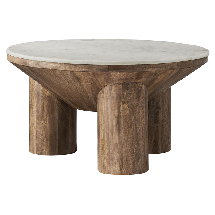 Ellery Round Stacked Wood Side Table by Modway