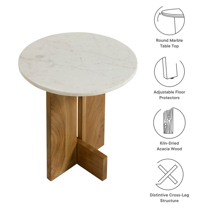 Aspect Round Wood End Table by Modway