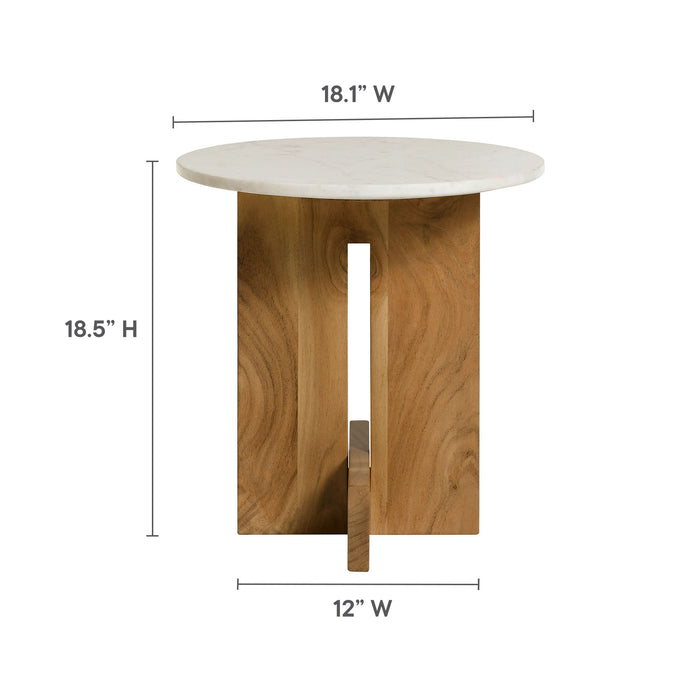 Aspect Round Wood End Table by Modway