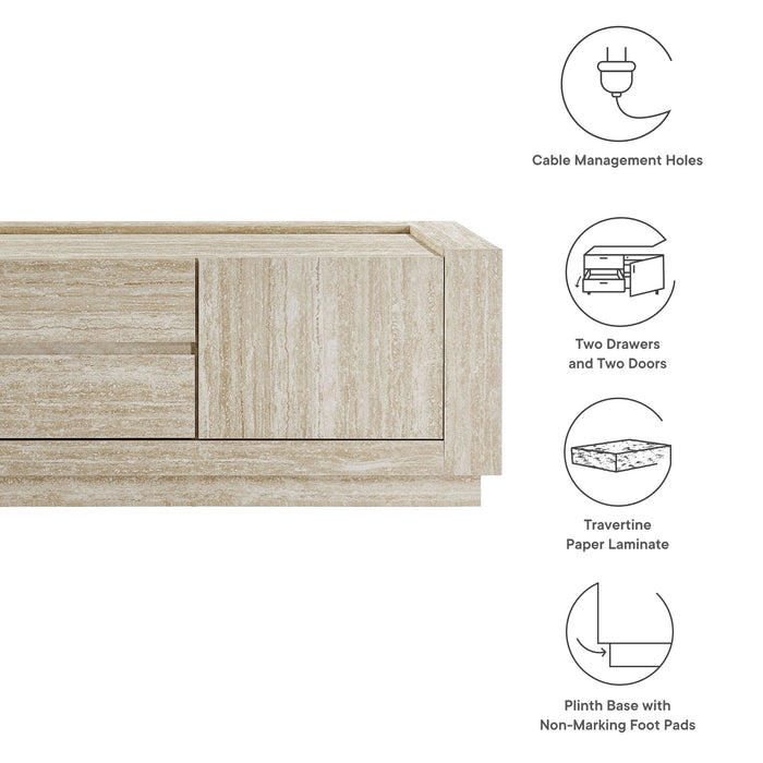 Jordana Square Plinth Indoor - Outdoor Patio Concrete Coffee Table by Modway