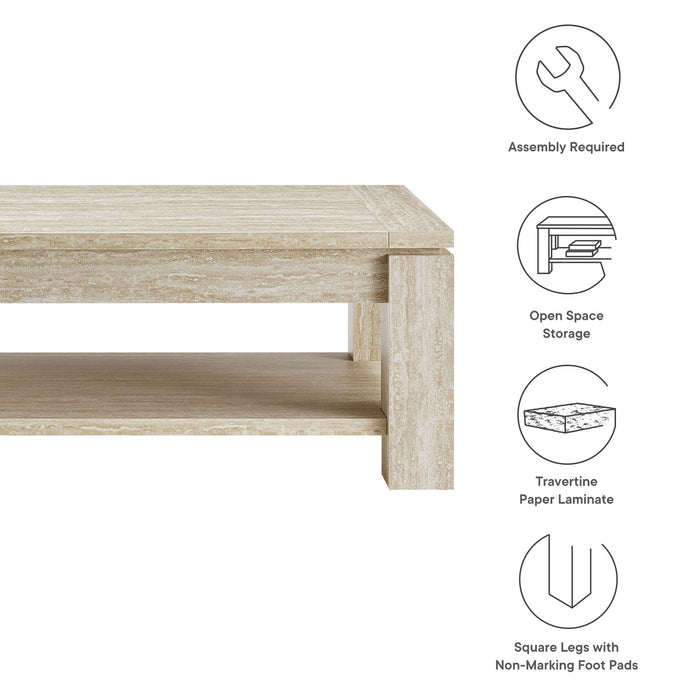 Jordana Square Plinth Indoor - Outdoor Patio Concrete Side Table by Modway