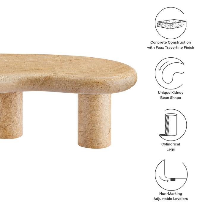 Tahoe 2-Piece Outdoor Patio Acacia Wood Armchair and Ottoman Set by Modway