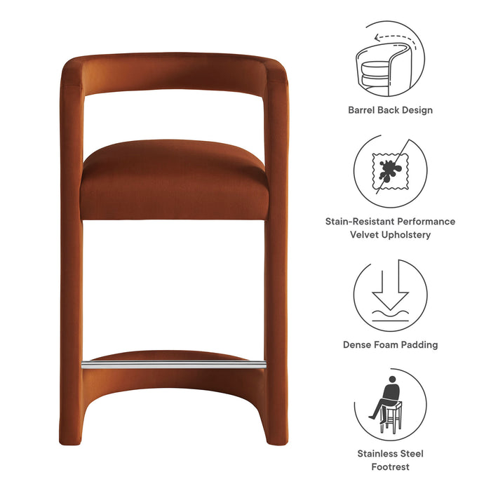 Langford Performance Velvet Accent Armchair by Modway