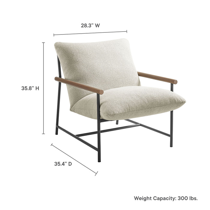 Montrose Wingback Sherpa Swivel Accent Chair by Modway