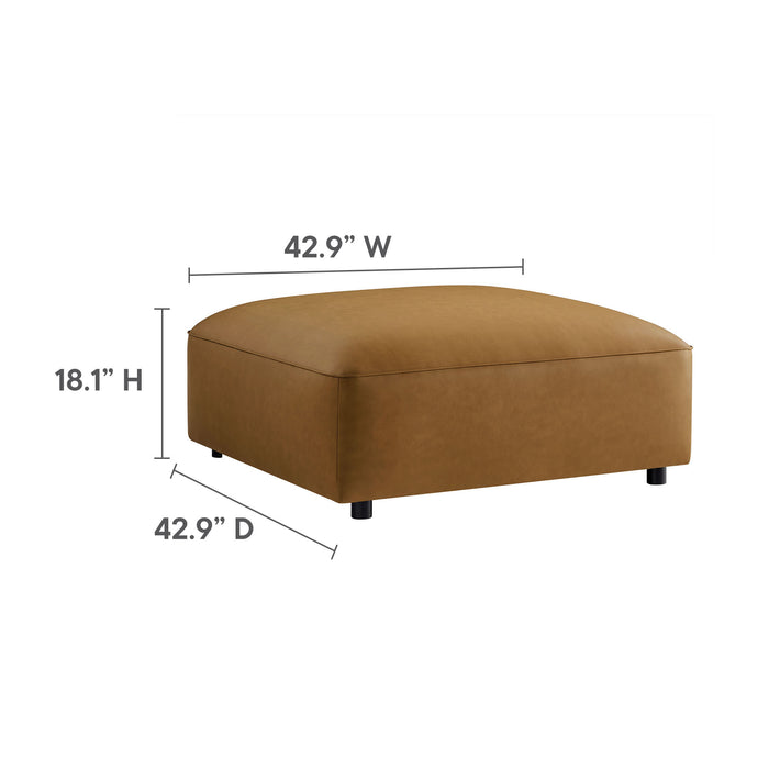 Auren 5-Piece Upholstered Armless L-Shaped Vegan Leather Modular Sofa by Modway