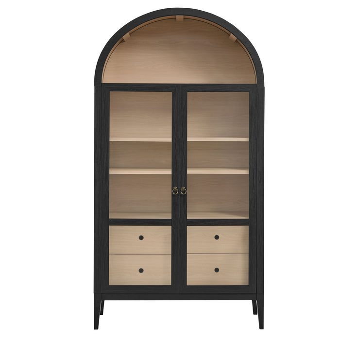Nolan 74" Tall Wide Arched Storage Display Cabinet by Modway