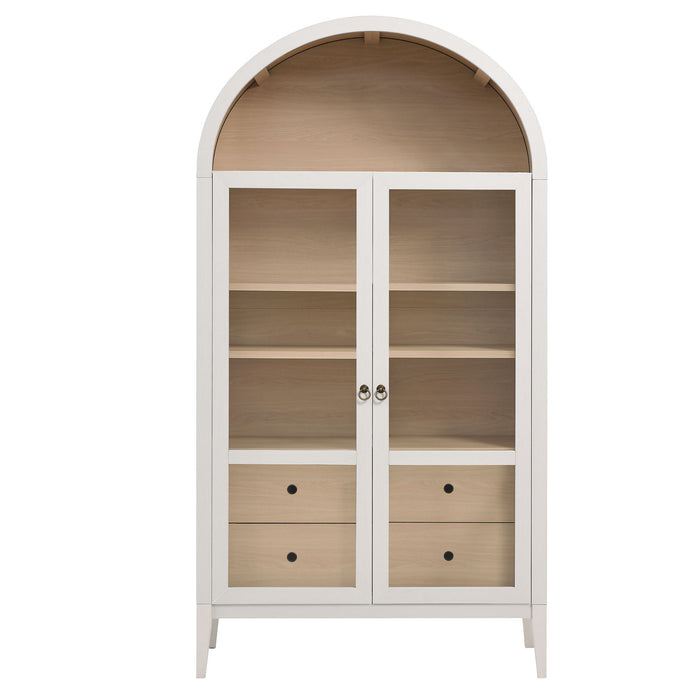 Nolan 74" Tall Wide Arched Storage Display Cabinet by Modway