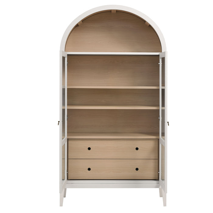 Nolan 74" Tall Wide Arched Storage Display Cabinet by Modway