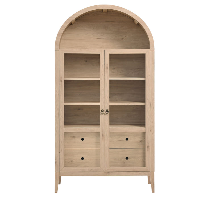 Nolan 74" Tall Wide Arched Storage Display Cabinet by Modway
