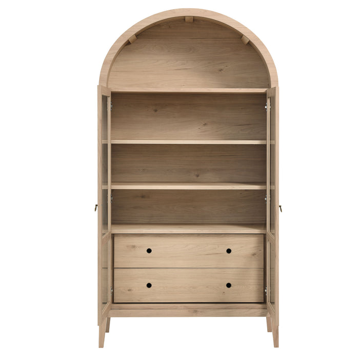 Nolan 74" Tall Wide Arched Storage Display Cabinet by Modway
