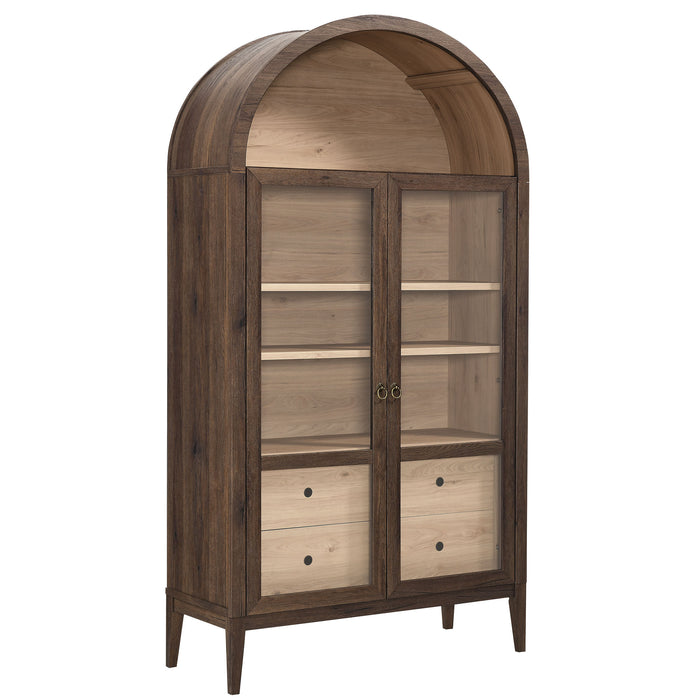 Nolan 74" Tall Wide Arched Storage Display Cabinet by Modway