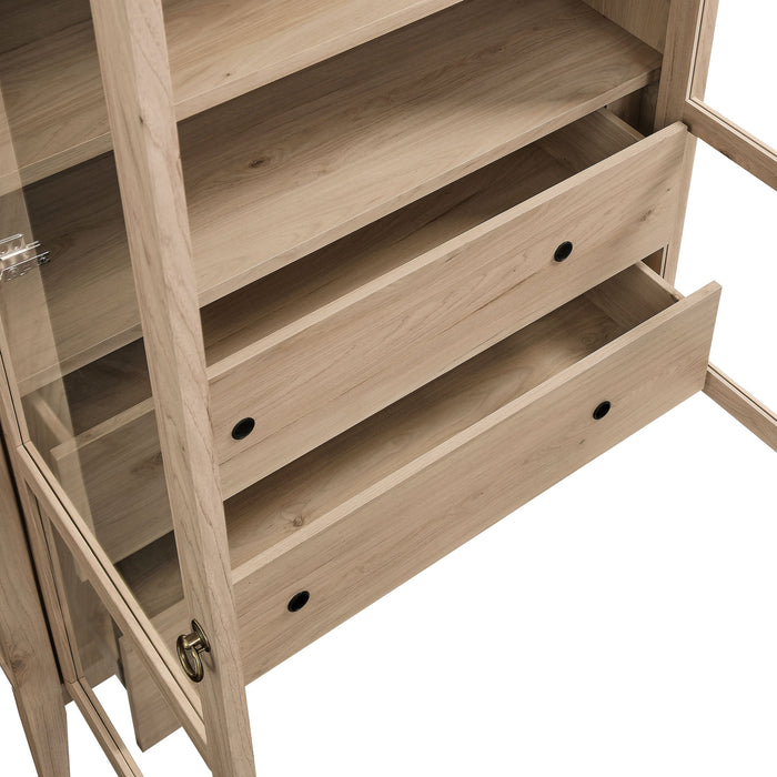 Nolan 74" Tall Wide Arched Storage Display Cabinet by Modway