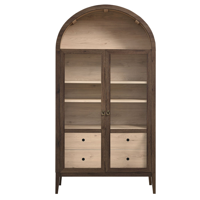 Nolan 74" Tall Wide Arched Storage Display Cabinet by Modway