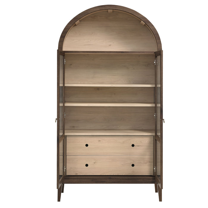 Nolan 74" Tall Wide Arched Storage Display Cabinet by Modway