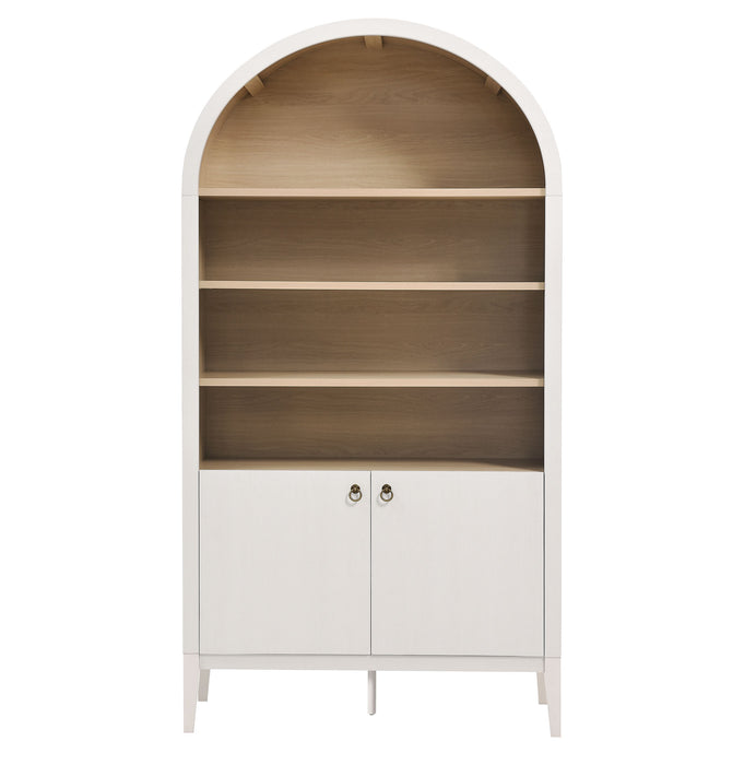 Nolan 74" Tall Wide Arched Storage Display Cabinet Bookshelf by Modway