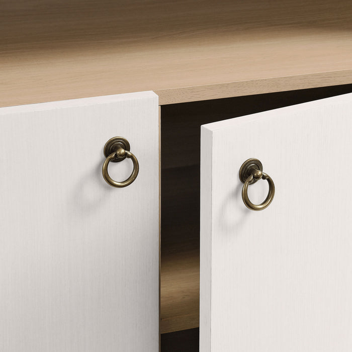 Nolan 74" Tall Wide Arched Storage Display Cabinet Bookshelf by Modway