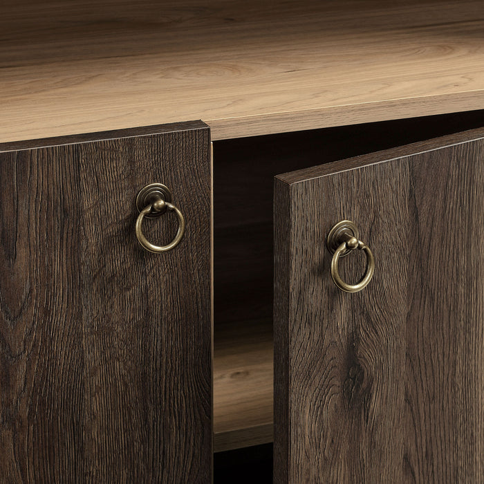 Nolan 74" Tall Wide Arched Storage Display Cabinet Bookshelf by Modway