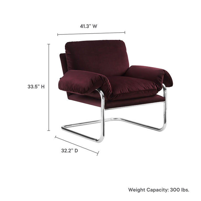 Ansel Performance Velvet Accent Chair by Modway