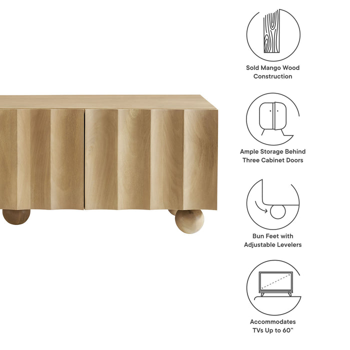 Sorren Scalloped 54" Wood TV Stand by Modway