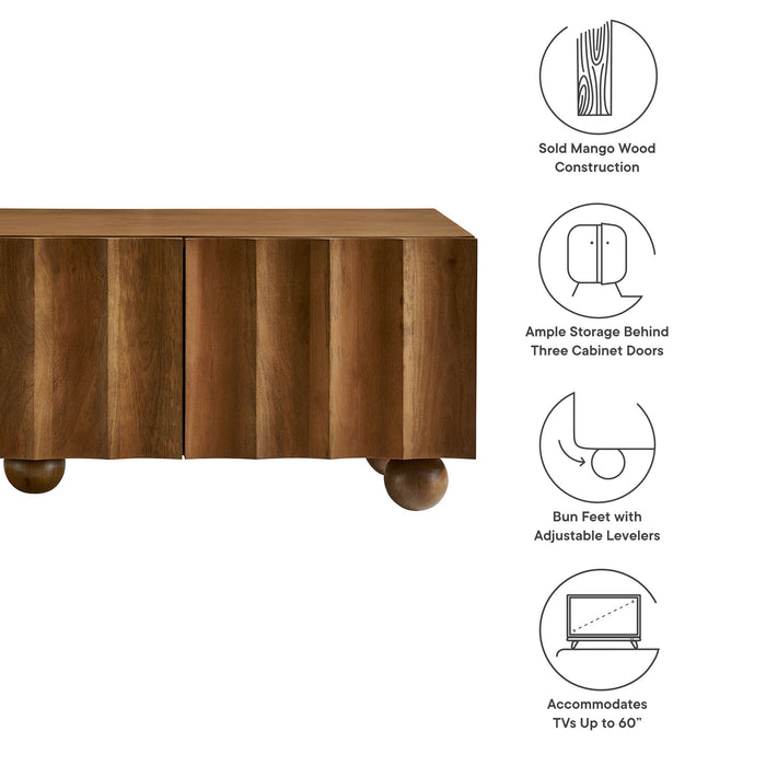 Sorren Scalloped 54" Wood TV Stand by Modway