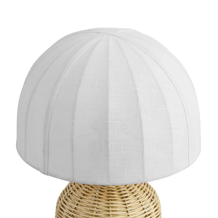 Santo Rattan Table Lamp With Dome Shade by Modway