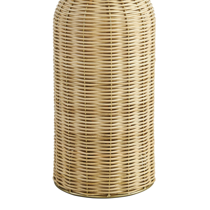 Santo Rattan Table Lamp With Dome Shade by Modway
