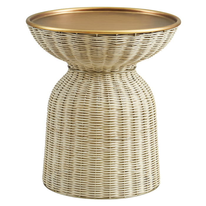 Lazaro Round Rattan Side Table by Modway