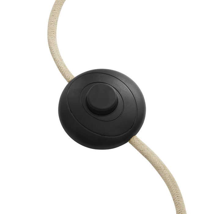 Saylor Carved Ribbed Wood Floor Lamp With Drum Shade by Modway