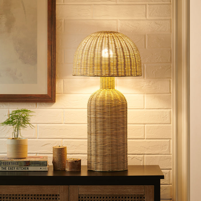 Briar Rattan Table Lamp by Modway