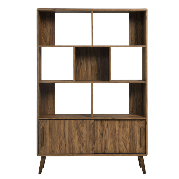 Transmit 45" Bookcase with Sliding Doors by Modway