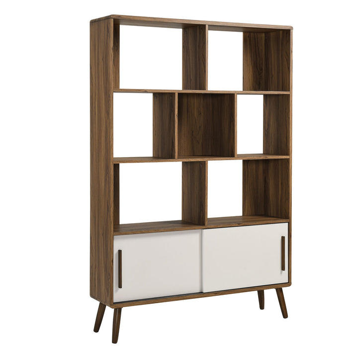 Transmit 45" Bookcase with Sliding Doors by Modway