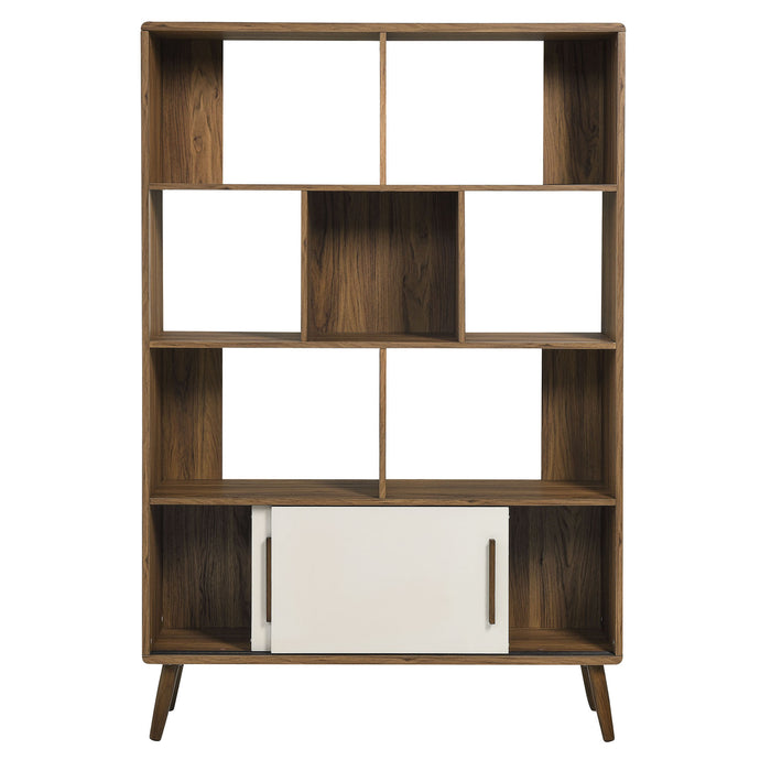 Transmit 45" Bookcase with Sliding Doors by Modway