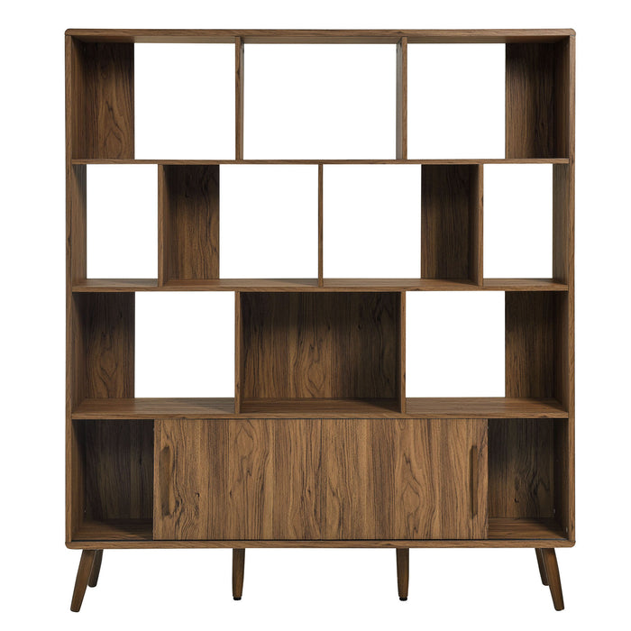 Transmit 59" Bookcase with Sliding Doors by Modway