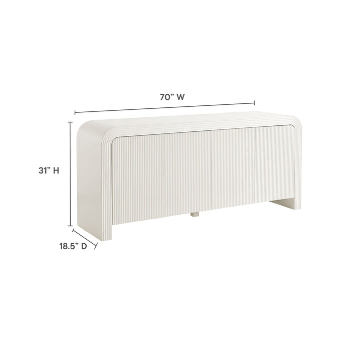 Waterflute 70" Fluted Sideboard Cabinet by Modway
