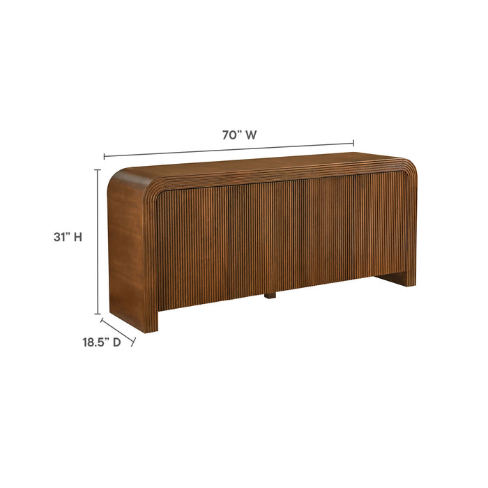 Waterflute 70" Fluted Sideboard Cabinet by Modway