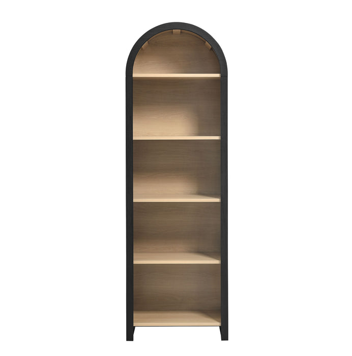 Evie Arched Narrow Bookcase Display Cabinet by Modway