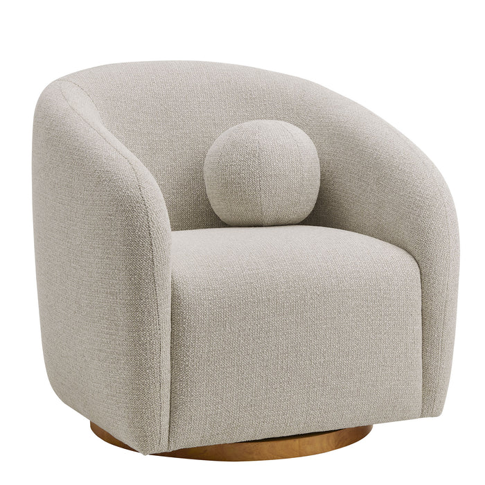 Holland Swivel Chenille Fabric Armchair by Modway